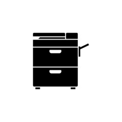 Photocopy machine icon design template vector isolated