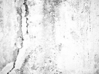Cracked old concrete black and white wall gray texture closeup grey background