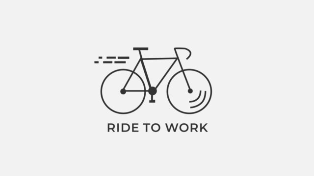 Bicycle minimal vector flat illustration