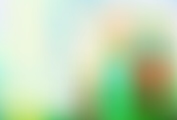 Light Green vector blurred shine abstract background.
