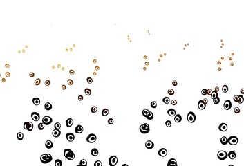 Light Orange vector template with circles.