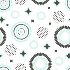 Abstract seamless pattern. Scandinavian style. Background for wallpapers, textiles, papers, gift boxes, fabrics, web pages. Vintage style.