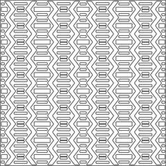 Vector ethnic pattern with symmetrical elements . Repeating geometric tiles from striped elements.Monochrome texture.Black and 
white pattern for wallpapers and backgrounds.