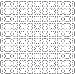 Vector pattern with symmetrical elements. Repeating geometric tiles from striped elements.Monochrome stylish texture.Black and
white pattern for wallpapers and backgrounds.