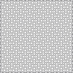Vector pattern with symmetrical elements. Repeating geometric tiles from striped elements.Monochrome stylish texture.Black and
white pattern for wallpapers and backgrounds.
