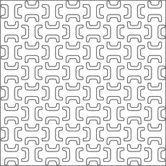 Vector pattern with symmetrical elements. Repeating geometric tiles from striped elements.Monochrome stylish texture.Black and
white pattern for wallpapers and backgrounds.