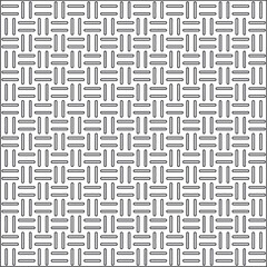 Vector pattern with symmetrical elements. Repeating geometric tiles from striped elements.Monochrome stylish texture.Black and
white pattern for wallpapers and backgrounds.
