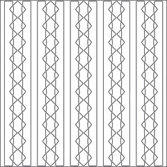 Vector pattern with symmetrical elements. Repeating geometric tiles from striped elements.Monochrome stylish texture.Black and
white pattern for wallpapers and backgrounds.