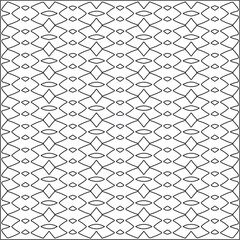 Vector pattern with symmetrical elements. Repeating geometric tiles from striped elements.Monochrome stylish texture.Black and
white pattern for wallpapers and backgrounds.