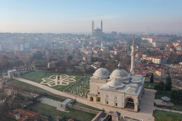 Naklejka premium Selimiye Mosque and Muradiye Mosque, Edirne, Turkey