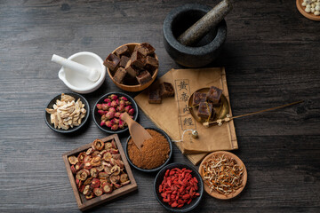 Brown sugar and prescriptions are on the table