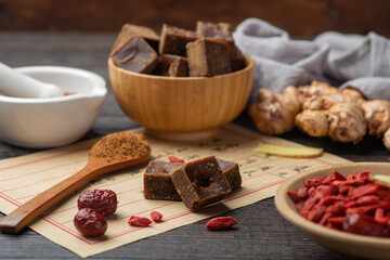 Brown sugar and prescriptions are on the table