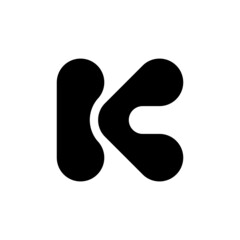 Letter K logo. Icon design. Template elements. Geometric abstract logos