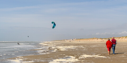 Obraz premium Ecume de mai sur la plage de Quend-Plage