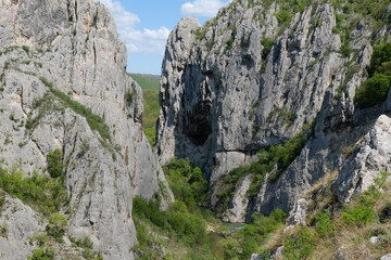 rocky clifs in the mountains