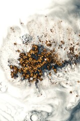 Galaxy. Star trek. Treasury of art. Swirls of marble. Abstract fantasia with golden powder. Extra special and luxurious- ORIENTAL ART. Ripples of agate. Natural luxury.