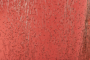 Liquid art gel background. Abstract textured coral background transparent slime with bubbles inside. Macro of kids toy slime.