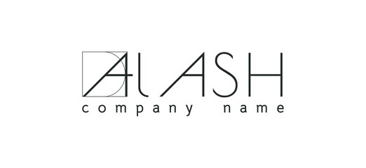 Logo composition: nomads' yurt and the letters 