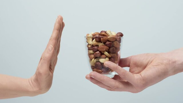 Allergy to nuts. Avoiding nuts.
