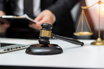 justice and law concept.Male judge Consultation and legal concepts, lawyers, 