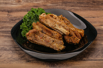 Stewed pork ribs with spices