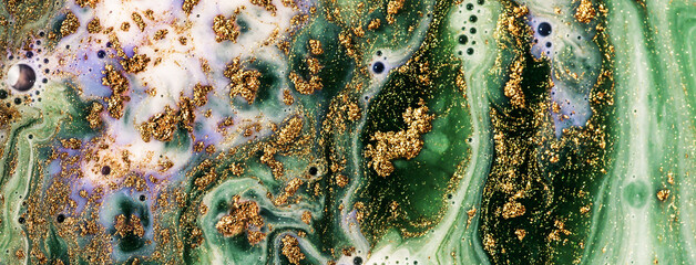 GREEN FOREST. Treasury of art. Swirls of marble. Abstract fantasia with golden powder. Extra special and luxurious- ORIENTAL ART. Ripples of agate. Natural luxury.	
