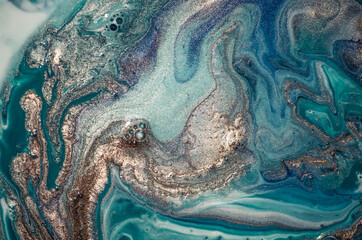 Treasury of art. Swirls of marble. Abstract fantasia with golden powder. Extra special and luxurious- ORIENTAL ART. Ripples of agate. Natural luxury.