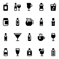 Glyph icons for drinks.