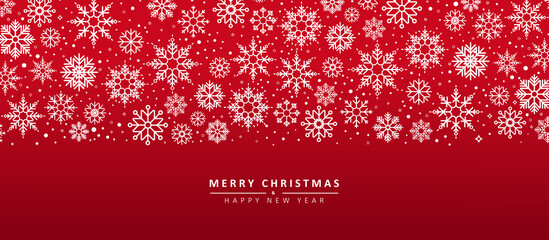 Christmas greeting card. Merry Christmas and a Happy New Year. Vector line icon for Business and Advertising