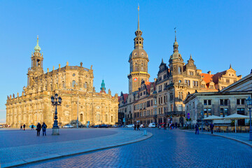 Fototapeta na wymiar Altstadt von Dresden, Deutschland