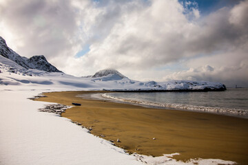 Winter in Lofoten Islands, Northern Norway