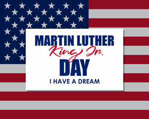 Vector illustration for Martin Luther King Junior Day