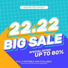 2022 big sale text effect