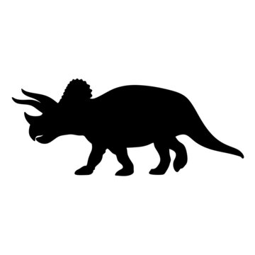 recommend clip art: Dinosaur silhouette clipart. Triceratops. Isolated illustration of a dinosaur.