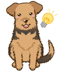 思い付くエアデールテリア（ウェルシュテリア）