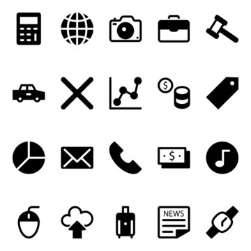 Glyph icons for e-commerce.