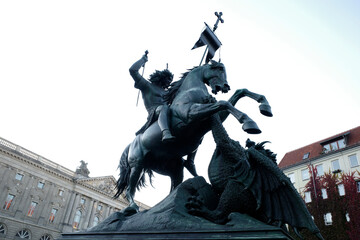Statue in the downtown of Berlin