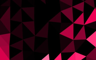 Dark Red vector low poly layout.