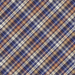 Brown Diagonal Plaid Tartan textured Seamless Pattern Design