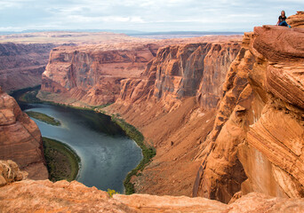 Horseshoe Canyon on the Colorado River in the United States