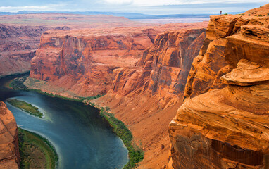 Horseshoe Canyon on the Colorado River in the United States