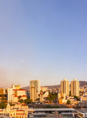 Belo Horizonte downtonw skyline at sunset