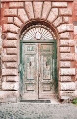 Fototapeta na wymiar Old, distressed wooden door