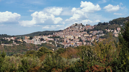 Fototapeta na wymiar view of Rocca di Papa, latium, italy