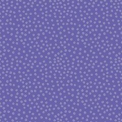 Periwinkle background abstract pattern. Vector seamless repeat of hand drawn irregular dots.