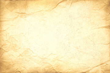 Aged texture of old vintage brown parchment paper, can be use as abstract background, wallpaper,  webpage, copy space for text.
