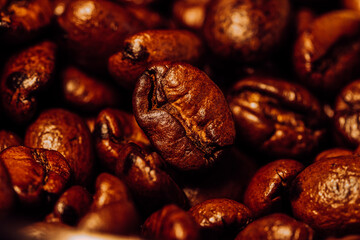Coffee beans background