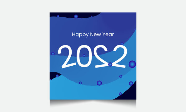 happy new year 2022 design template 