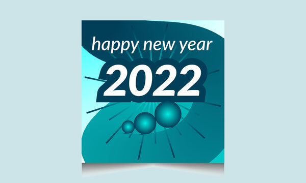 happy new year 2022 design template 