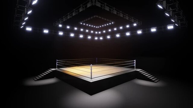 Sports wrestling and boxing. Sport 4K professional background animation